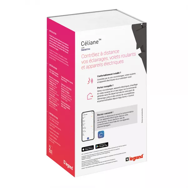legrand-pack de d�marrage connect� c�liane with netatmo sans plaque graphite (064890a)