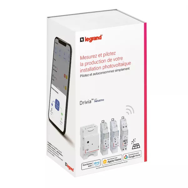 legrand-pack de d�marrage drivia with netatmo - mesurer et piloter sa production solaire (412193)