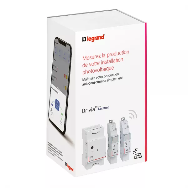 legrand-pack de d�marrage drivia with netatmo - mesurer sa production solaire (412192)