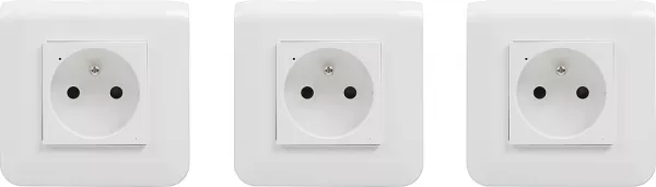 legrand-pack prises de courant connect�e mosaic with netatmo 3 prises connect�es - blanc (077738l)