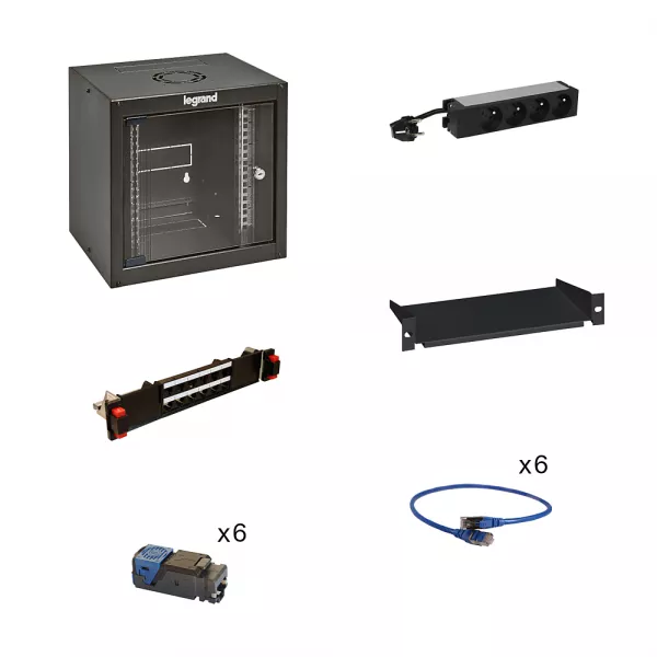 legrand-pack tertiaire de proximit� 10pouces � partir de 6 liens rj45 (446042)