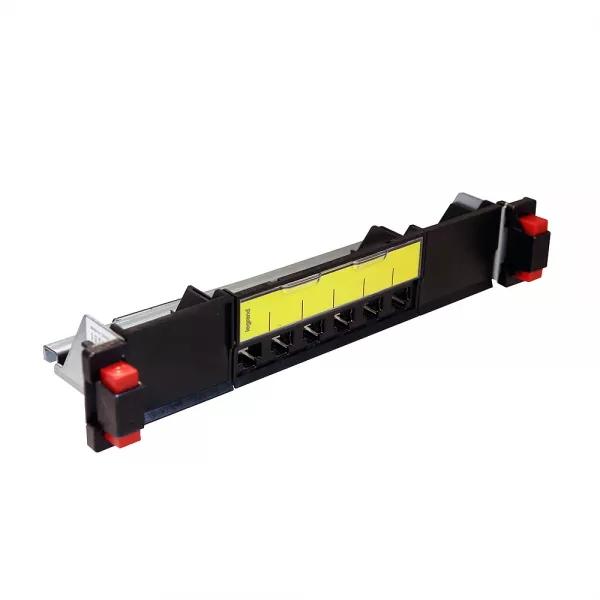 legrand-panneau de brassage 10pouces droit 1u � �quiper 6 connecteurs rj45 cat5e � cat8 (033798)