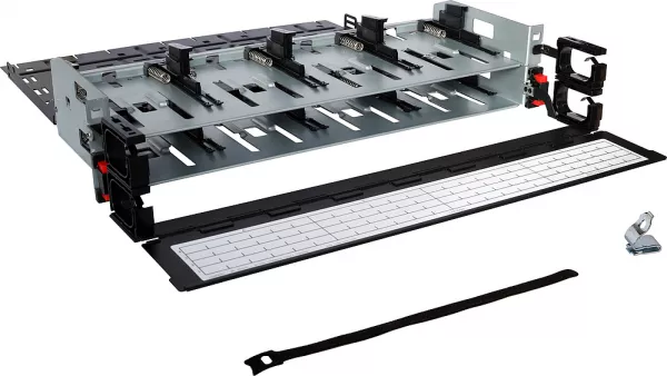 legrand-panneau modulaire 19pouces lcs� � �quiper de 4 supports pour cassette slim - 2u (032176)
