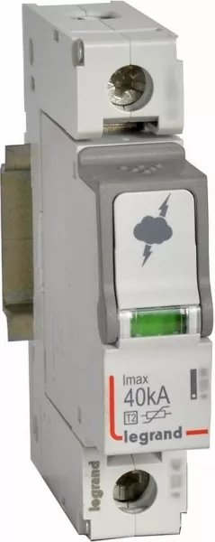 legrand-parafoudre basse tension typet2 imax 40ka/p�le - 1p 440 v~ ( it ) - 1 module (412230)
