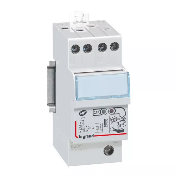 legrand-parafoudre pour logement avec protection int�gr�e - 2 modules din (092766)