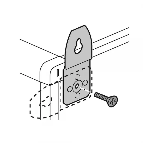 legrand-pattes de fixation murale m�tal (4) - pour coffrets et armoires ip43 (020100)