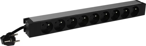 legrand-pdu 19pouces lcs� 1u �quip� de 9 prises 2p+t - cordon 3m avec fiche 2p+t 16a (646810)