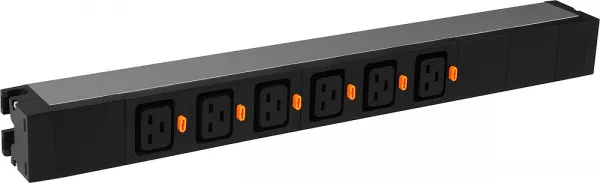 legrand-pdu standard 19pouces 1u lcs� - 6xc19 verrouillables + raccordement bornier (646807)