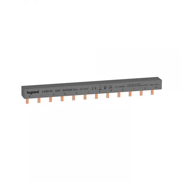 legrand-peigne d\'alimentation 4p hx� longueur 12 modules (404954)
