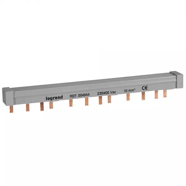 legrand-peigne d\'alimentation 4p hx� traditionnel pour bornes vis - longueur 12 modules (404944)