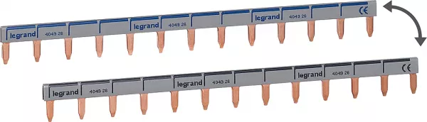 legrand-peigne d\'alimentation horizontale hx�- pour uni et uni + neutre - 13 modules (092793)