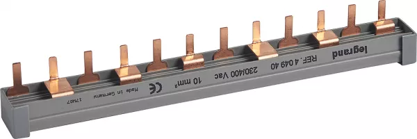 legrand-peigne d\'alimentation hx� - 2p / 3 phases - bornes � vis -l. 1 rang�e -6 modules (404940)