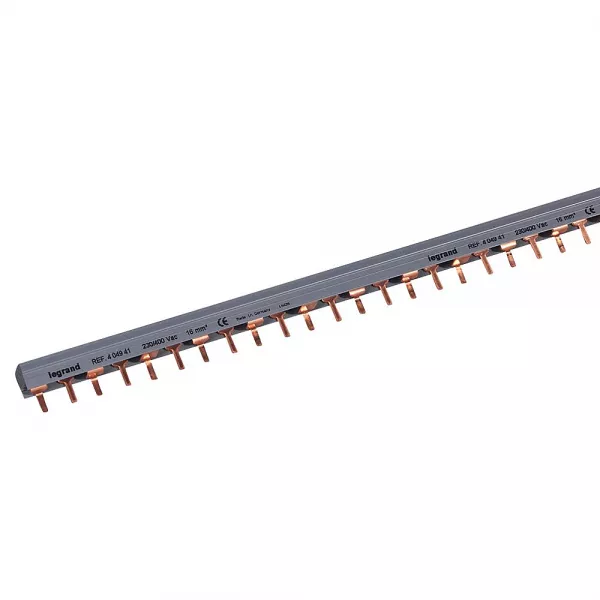 legrand-peigne d\'alimentation hx� - 2p / 3 phases -bornes � vis -l. au m�tre -28 modules (404941)