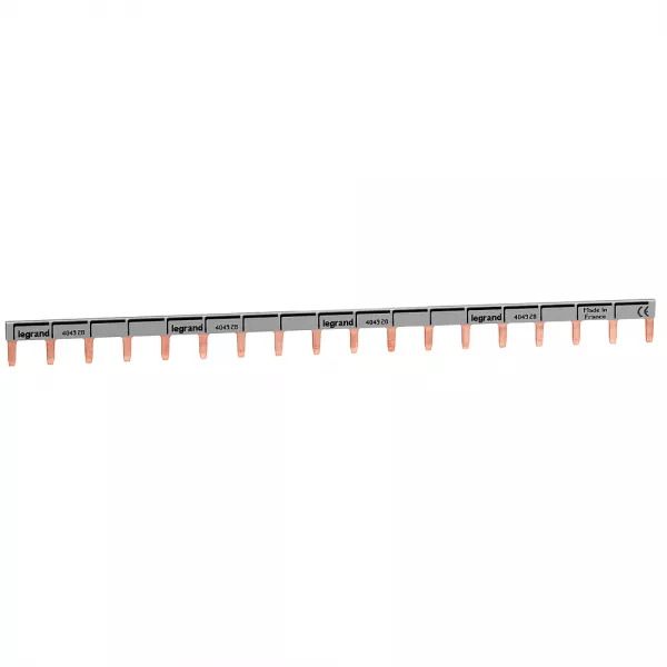 legrand-peigne d\'alimentation universel phase + neutre hx� 1p - longueur 18 modules (404928)