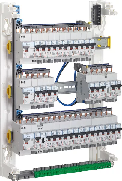 legrand-peigne vertical vx� - entraxe 125mm - pour coffret 3 rang�es (405001)