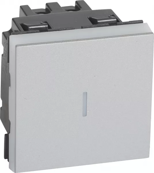 legrand-permutateur 10ax 250v~ mosaic 2 modules - alu (079221l)