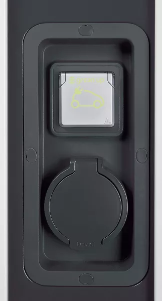 legrand-pied pour fixation au sol des bornes green\'up premium m�tal v�hicule �lectrique (059054)