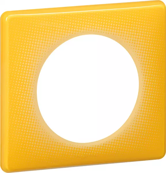 legrand-plaque 1p jaune today (066671)