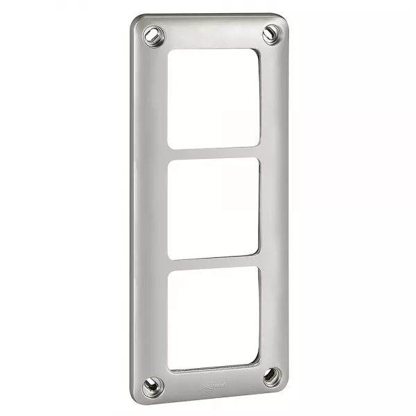 legrand-plaque 3 postes - soliroc - ik10- antivandale (077853)