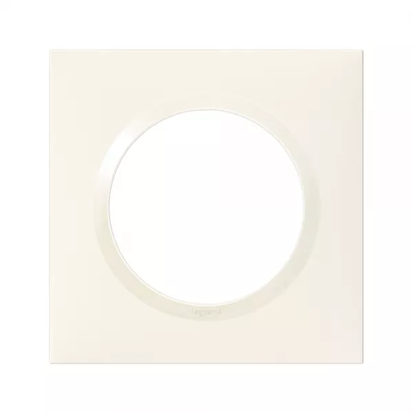 legrand-plaque carr�e dooxie 1 poste finition blanc (600901)