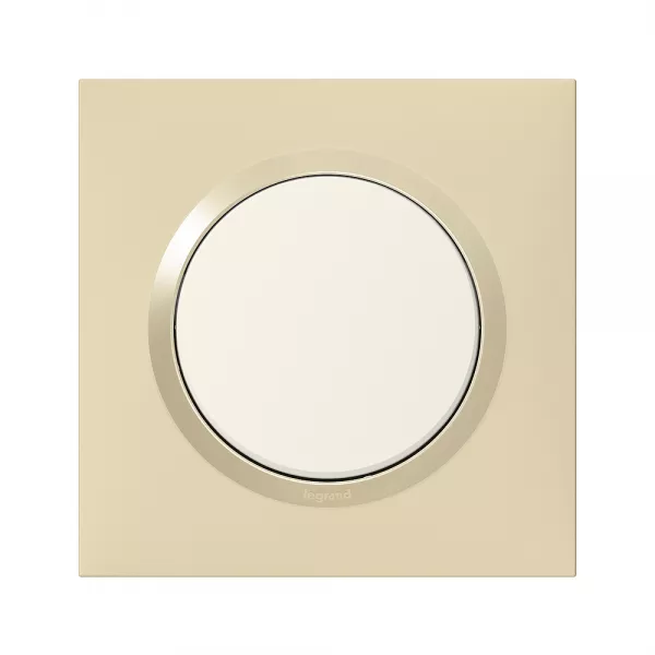 legrand-plaque carr�e dooxie 1 poste finition dune (600811)