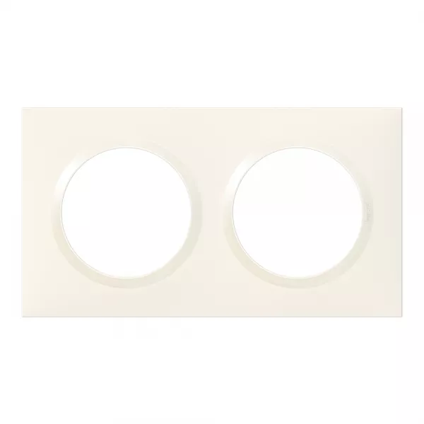 legrand-plaque carr�e dooxie 2 postes finition blanc (600802)
