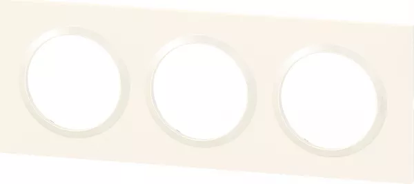 legrand-plaque carr�e dooxie 3 postes finition blanc (600803)