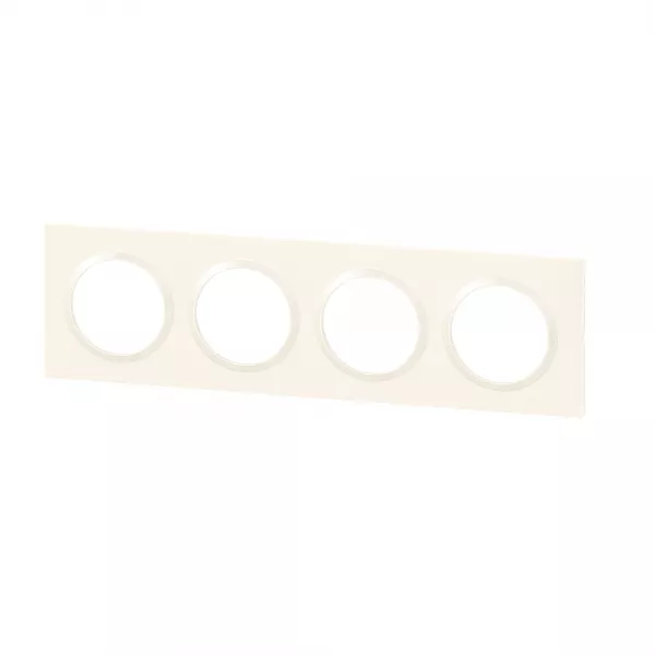legrand-plaque carr�e dooxie 4 postes finition blanc (600804)