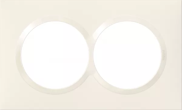 legrand-plaque carr�e sp�ciale dooxie 2 postes avec entraxe 57mm finition blanc (600807)