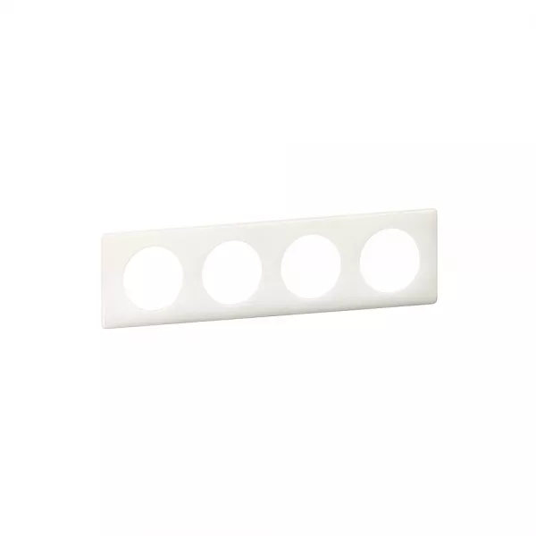 legrand-plaque c�liane - finition laqu� blanc - 4 postes (098899)