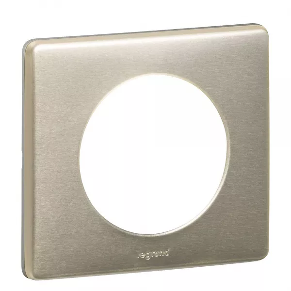 legrand-plaque c�liane - finition m�tal titane - 1 poste (099860)