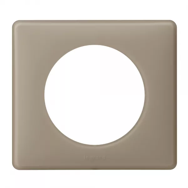 legrand-plaque c�liane - finition poudr� gr�s - 1 poste (098842)