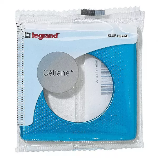 legrand-plaque c�liane - m�tal blue snake - 1 poste (098856)