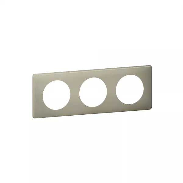 legrand-plaque c�liane - poudr� argile - 3 postes (098884)