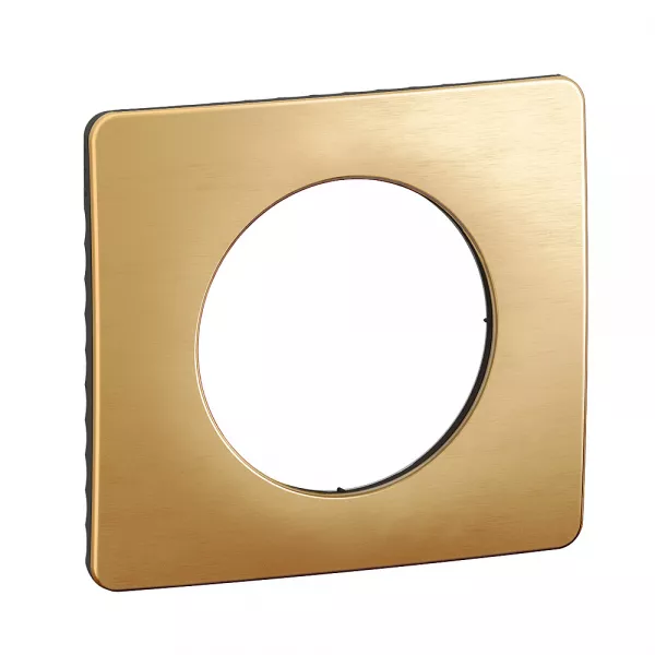 legrand-plaque c�liane 1 poste - laiton satin� emballage gd (cp1221)