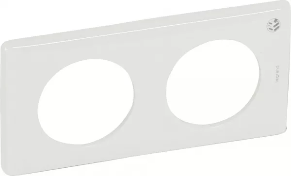 legrand-plaque c�liane 2 postes blanc antimicrobien (069002)