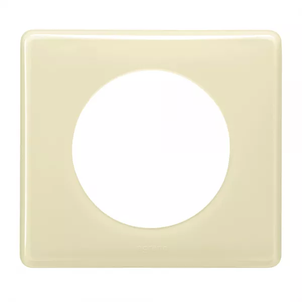 legrand-plaque c�liane laqu� 1 poste - finition ivoire (066621)