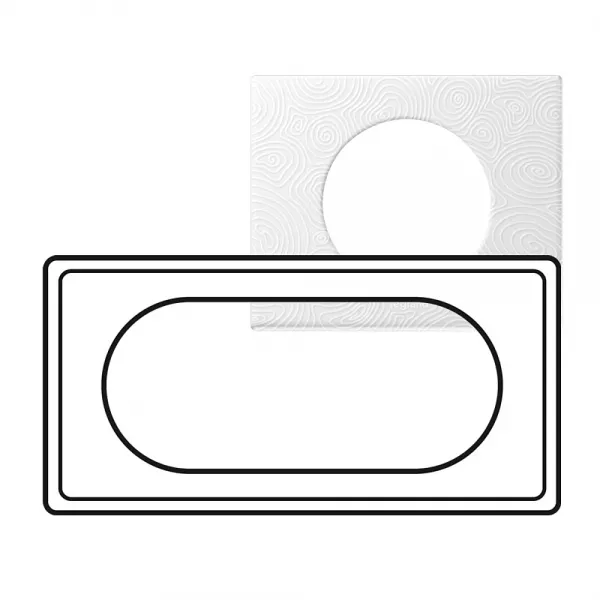 legrand-plaque c�liane mati�res 4 � 5 modules - finition songe ( porcelaine ) (069355)