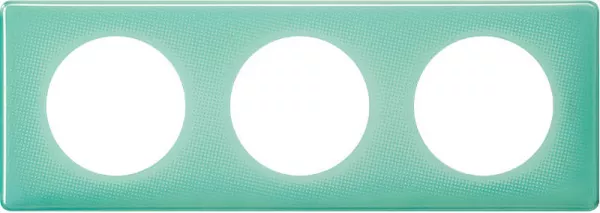 legrand-plaque c�liane memories 3 postes finition turquoise 50\'s (066643)