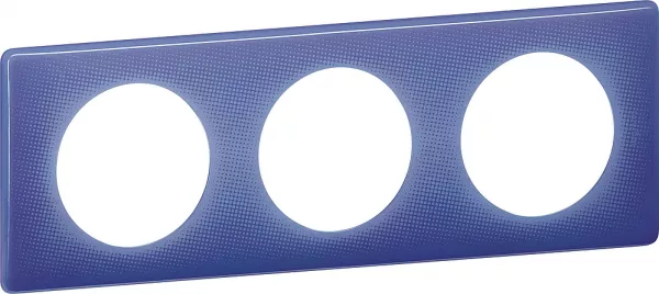 legrand-plaque c�liane m�mories 3 postes finition violet 90\'s (098886)