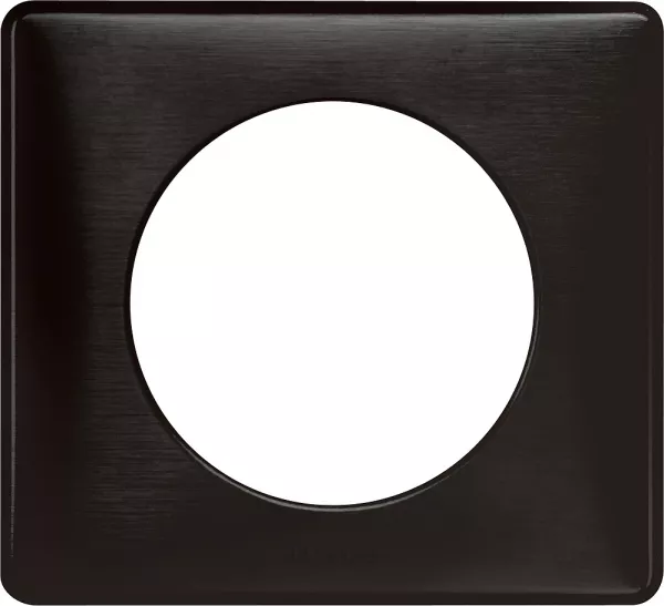 legrand-plaque c�liane m�tal 1 poste - finition carbone (068981)