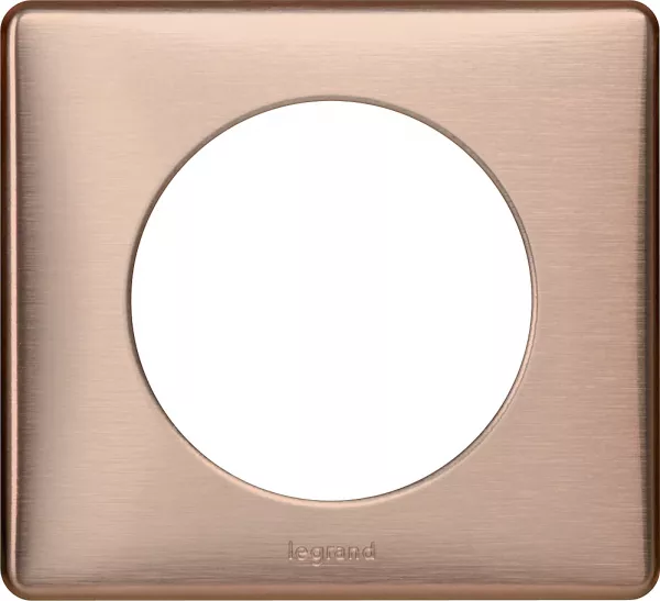 legrand-plaque c�liane m�tal 1 poste - finition copper (068991)