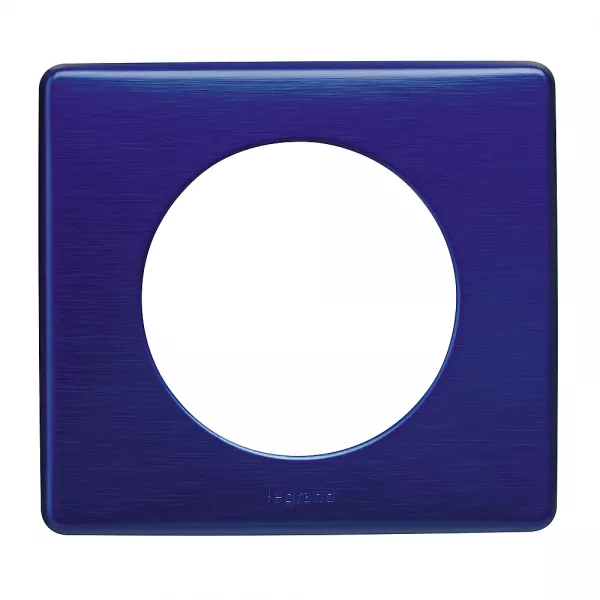legrand-plaque c�liane m�tal 1 poste - finition nuit d\'encre (068781)