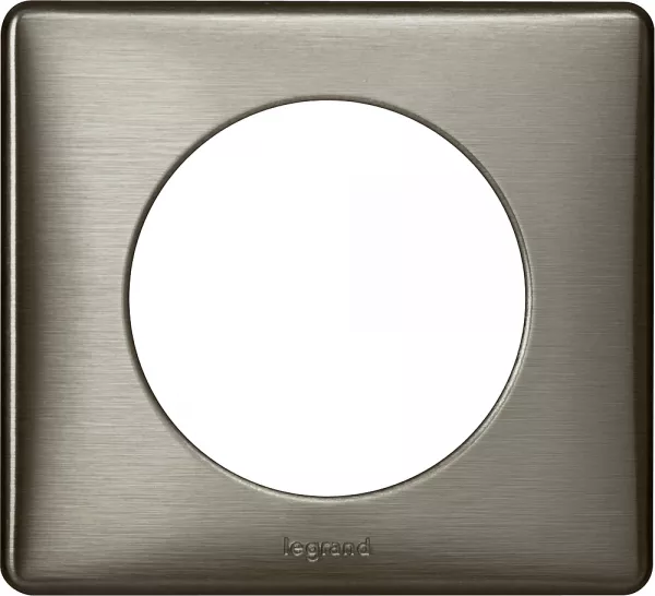 legrand-plaque c�liane m�tal 1 poste - finition tungst�ne (068971)