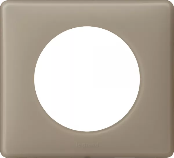 legrand-plaque c�liane poudr� 1 poste - finition gr�s (066721)