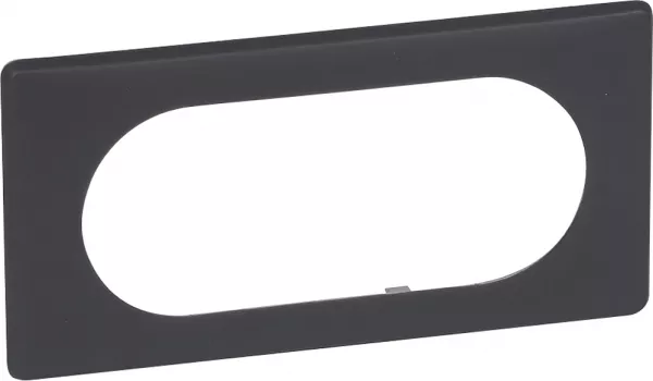 legrand-plaque c�liane poudr� 4 � 5 modules - finition basalte (066745)