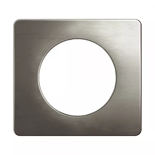 legrand-plaque de finition c�liane 1 poste - acier satin� (cp1801)