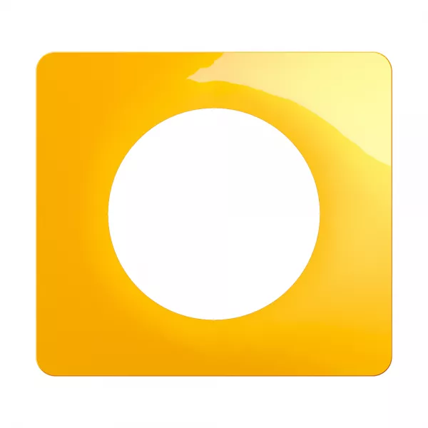 legrand-plaque de finition c�liane 1 poste - jaune safran (cp0401)