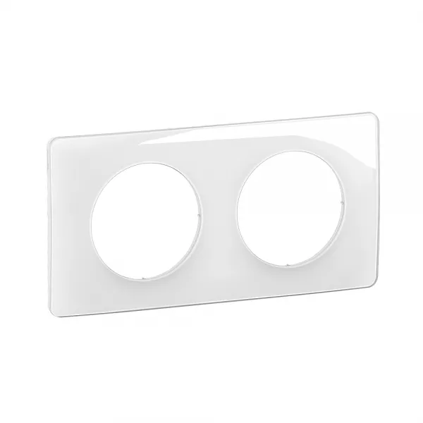 legrand-plaque de finition c�liane 2 postes - blanc emaill� (cp0002)