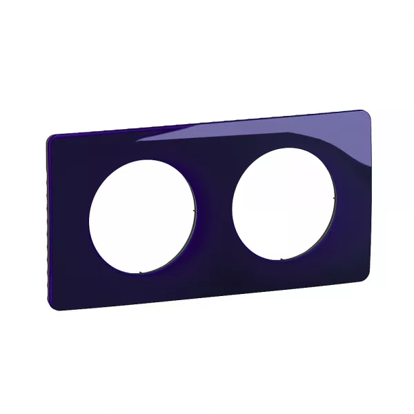 legrand-plaque de finition c�liane 2 postes - bleu de four (cp0302)